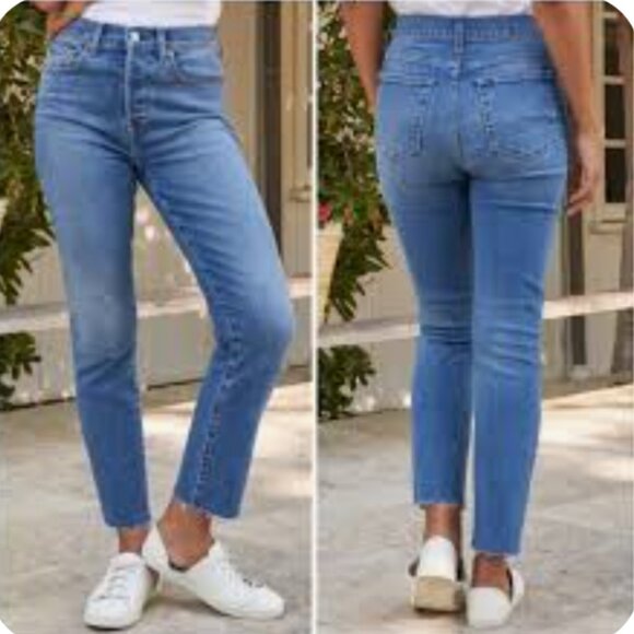 Frank & Eileen Cork The Everyday Jean Straight Leg Raw Hem SIZE 30 - Picture 3 of 9